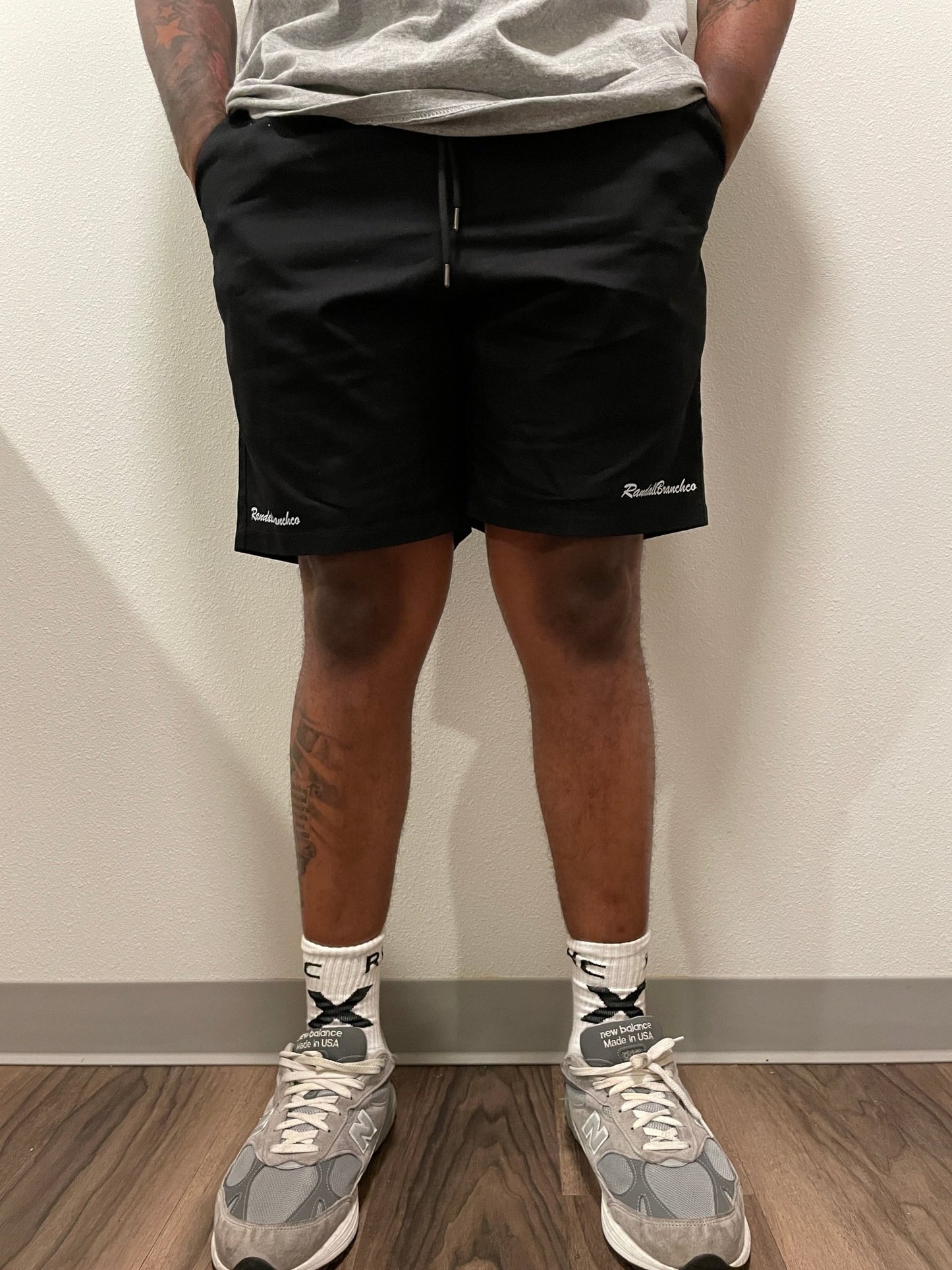 RandallBranchco black "mood" shorts - RandallBranchcollection