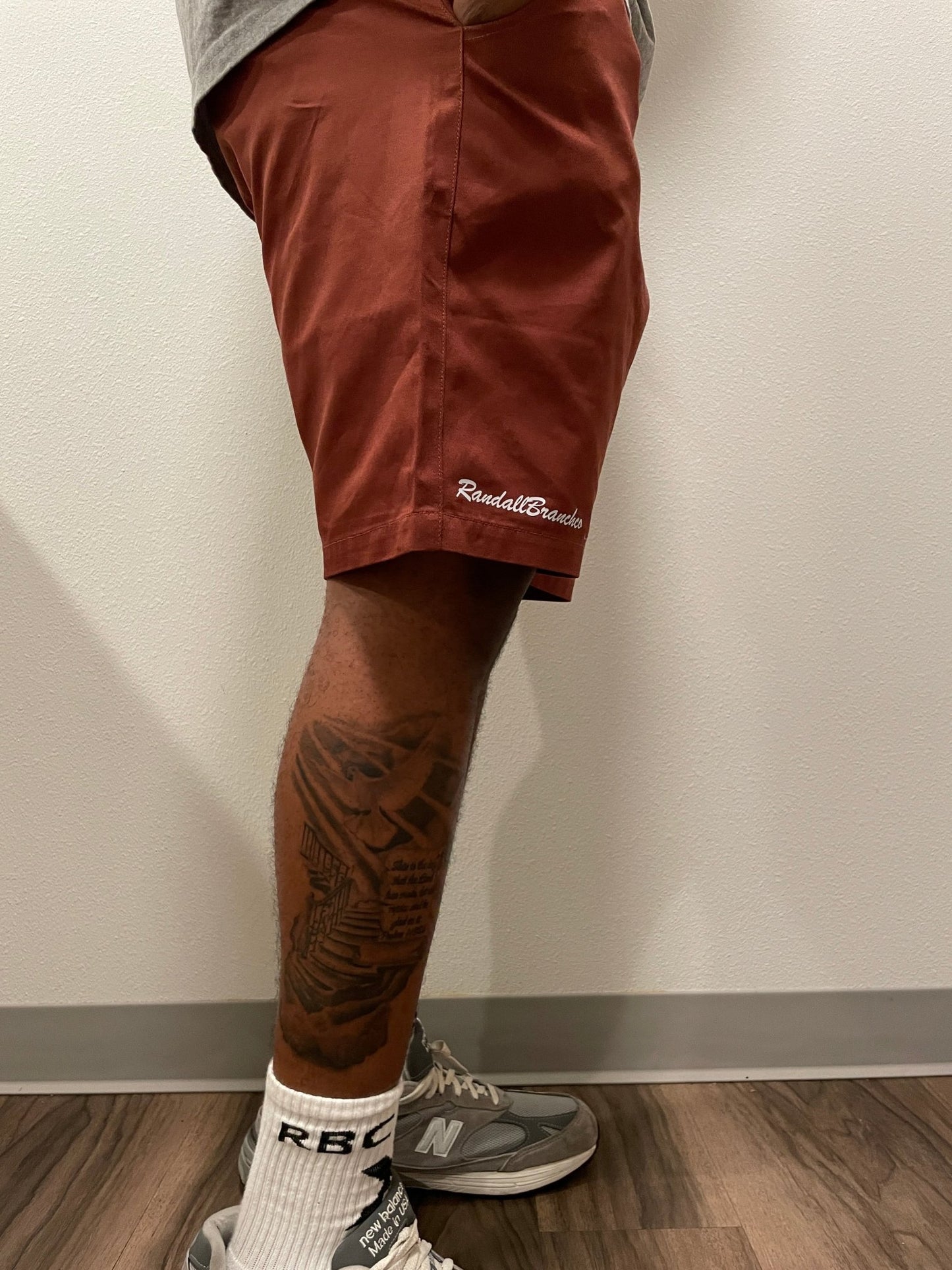 RandallBranchco burgundy "mood" shorts - RandallBranchcollection