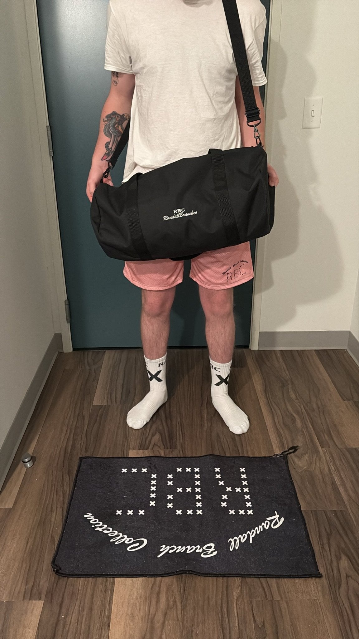 RBC RandallBranchco black gym bag - RandallBranchcollection