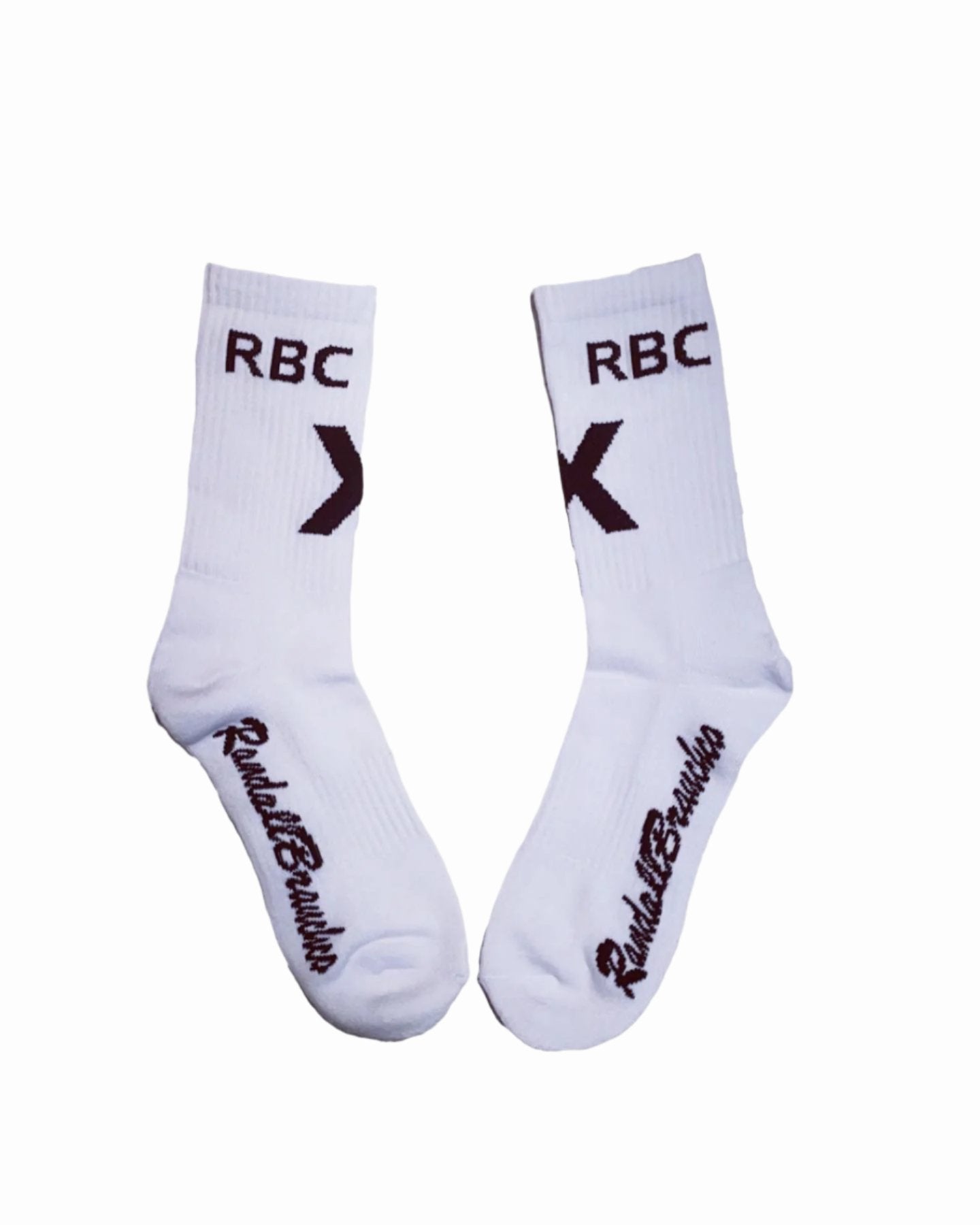 RBC white logo socks (3 pairs) - RandallBranchcollection