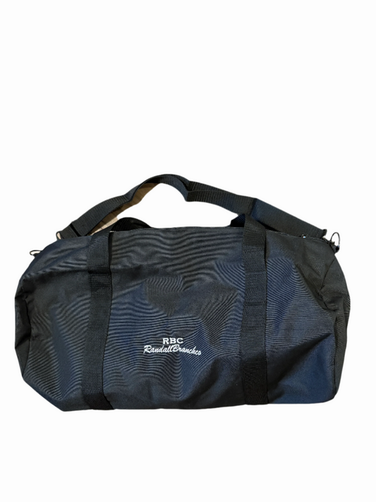 RBC RandallBranchco black gym bag