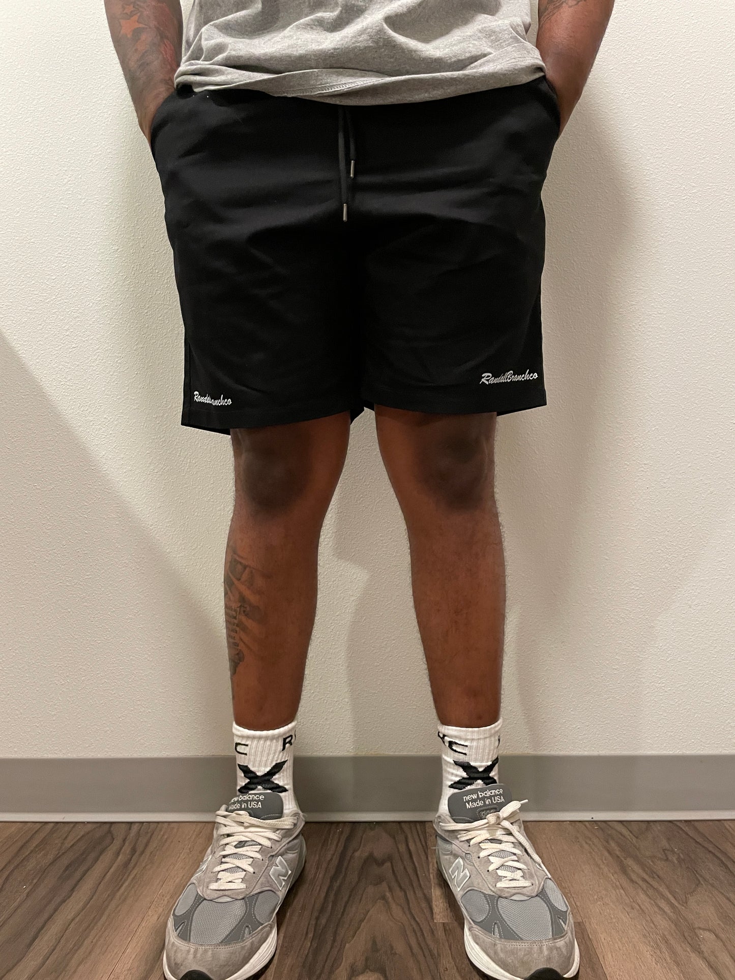 RandallBranchco black "mood" shorts