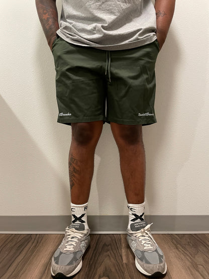 RandallBranchco green "mood" shorts