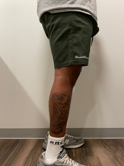 RandallBranchco green "mood" shorts