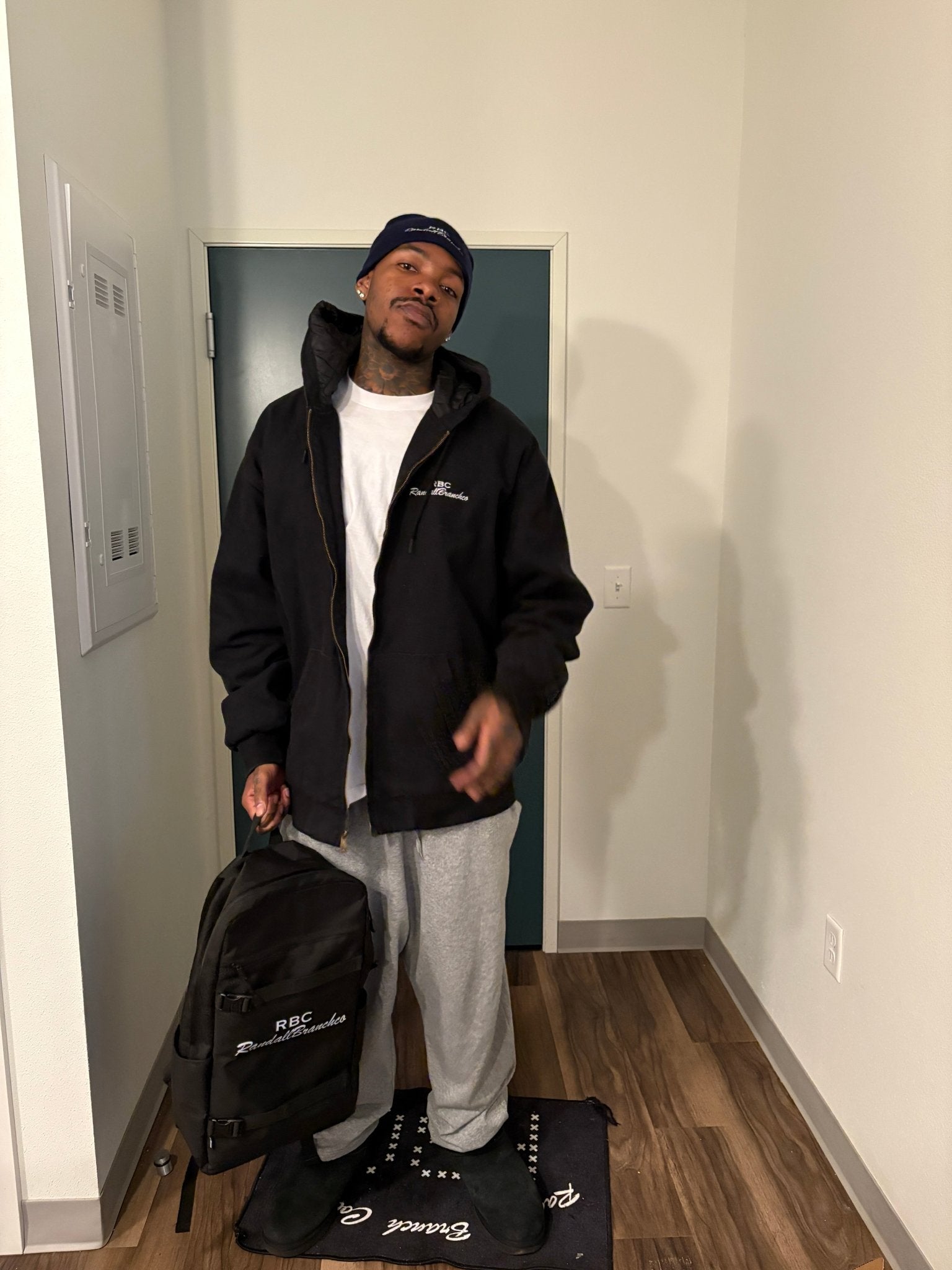 RBC RandallBranchco Black Hooded Work Jacket - RandallBranchco