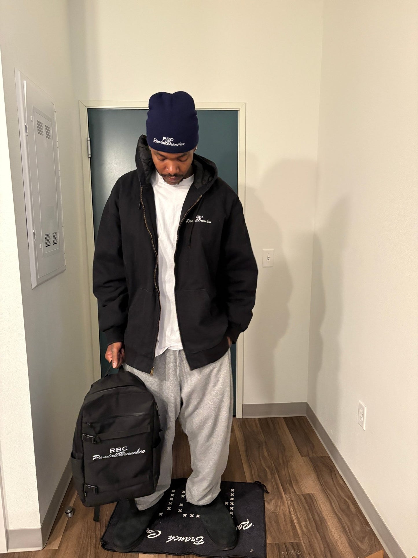 RBC RandallBranchco Black Hooded Work Jacket - RandallBranchco